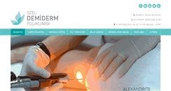 Desktop Screenshot of demiderm.com.tr