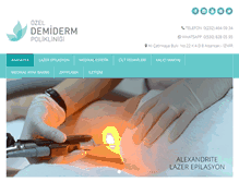 Tablet Screenshot of demiderm.com.tr